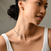 Nigella Beaded Necklace | Silver