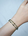 Shanine Bracelet | Prehnite with Black Tourmaline