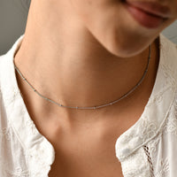 Lara Chain Necklace | Silver