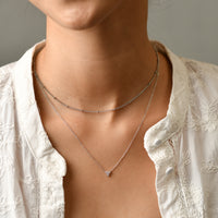 Lara Chain Necklace | Silver