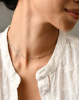 Ashley Mini Paperclip Necklace | Silver