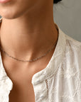 Ashley Mini Paperclip Necklace | Silver