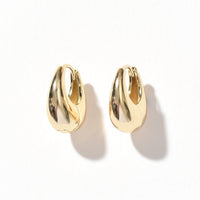 Olivia Saddle Hoop | Gold