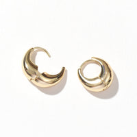 Olivia Saddle Hoop | Gold