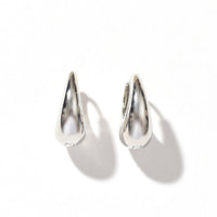 Olivia Saddle Hoop | Silver