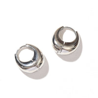 Olivia Saddle Hoop | Silver