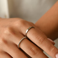 Allison Beaded Ring | Silver