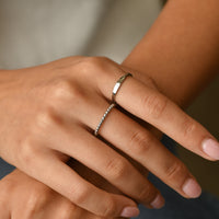 Allison Beaded Ring | Silver