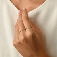 Alicia Dainty Wave Ring | Silver