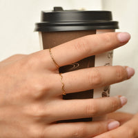 Alicia Dainty Wave Ring | Gold