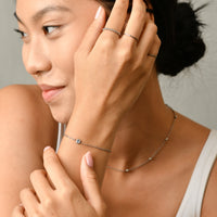 Lily Dainty Bracelet | Silver