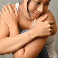 Lily Dainty Bracelet | Silver