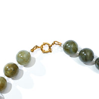 Michelle Giant Labradorite Choker | Charm Clasp