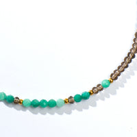 Veda Amazonite+Brown Chalcedony Necklace