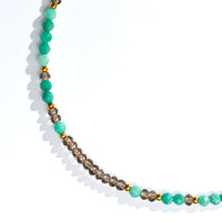 Veda Amazonite+Brown Chalcedony Necklace