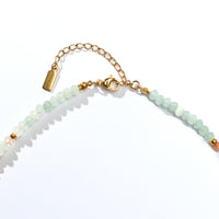 Cadence Mint Chalcedony+Sunstone Choker