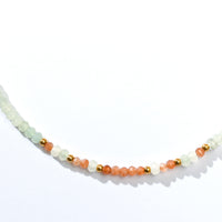 Cadence Mint Chalcedony+Sunstone Choker