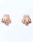 Tara Draped Studs | Rose Gold