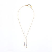 Surena Bow-Tie Lariat Necklace | Iolite