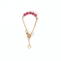 Jovie Adjustable Ring | Red Quartz