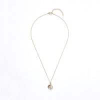 Theia Coin 6.5 carat Rutilated Quartz with White Topaz (S925)