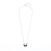 Luna Moon 16.5 carat Labradorite with White Topaz (S925)