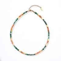 Aanya Green Labradorite+Sunstone Necklace