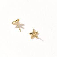 Peach Starfish Stud | Gold