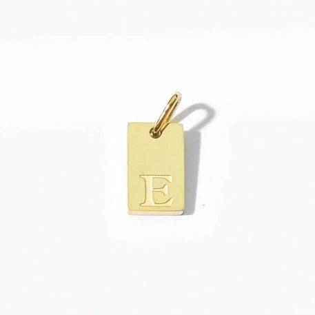 Alphabet E Charm | Gold