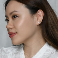 Juni Ear Jacket | Pink Silver