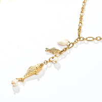 Cleo By The Sea Cluster Necklace