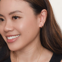 Lara Twist Earring | Rose Gold