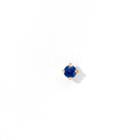 Chelle Mini 2mm Flatback Earring |Sapphire Gold