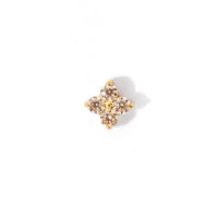 Sweet Orkid Flatback Earring | Nude Gold
