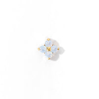 Sweet Orkid Flatback Earring | Opalite Gold