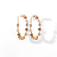 Naya Hoops | Gold Petal