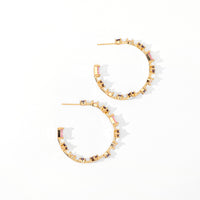 Naya Hoops | Gold Petal