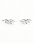 Inda Studs | Silver Clear