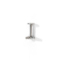 Fifi Butterfly Flatback Earring | Clear Silver