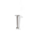 Chelle Mini 2mm Flatback Earring |Clear Silver