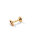 Sweet Orkid Flatback Earring | Nude Gold