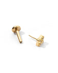 Sweet Orkid Flatback Earring | Yellow Gold