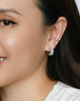 Jada Hoops | Clear Platinum