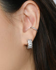 Jada Hoops | Clear Platinum