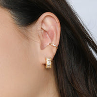 Jada Hoops | Clear Gold