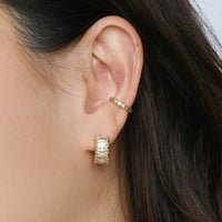Jada Hoops | Clear Gold