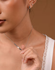 Morse Code Necklace | Silver