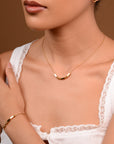 Morse Code Necklace | Gold