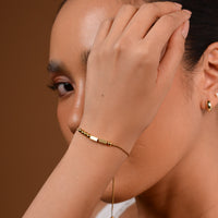 Morse Code Bracelet | Gold