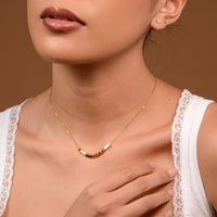 Morse Code Necklace | Gold